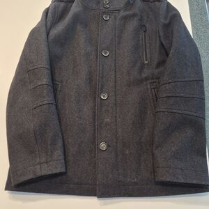 Men's Sz 42 Gray/Black Wool Jacket